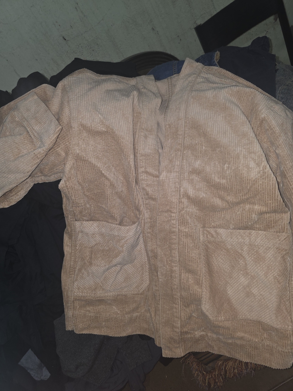 Ag Adriano Goldschmied Men's Light Tan Corduroy Shirt Jacket